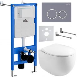 Комплект инсталляции с унитазом 6 в 1 StounFix Slim 966160