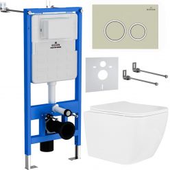 Комплект инсталляции с унитазом 6 в 1 StounFix Slim 966212