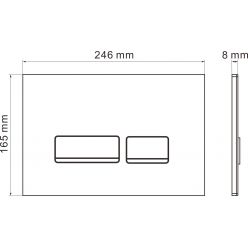 Комплект инсталляции 6 в 1 Roxen StounFix Slim 965318 с унитазом 530120-01 и клавишей смыва Glass 430280B
