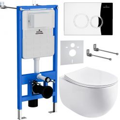 Комплект инсталляции для унитаза 6 в 1 Roxen StounFix Slim 964032 хром глянцевый