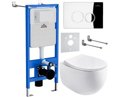 Комплект инсталляции для унитаза 6 в 1 Roxen StounFix Slim 964032 хром глянцевый