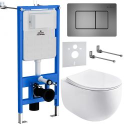 Комплект инсталляции для унитаза 6 в 1 Roxen StounFix Slim 964215 Steel