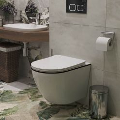 Комплект инсталляции для унитаза 6 в 1 Roxen StounFix Slim 964631 Santi белый глянец/хром