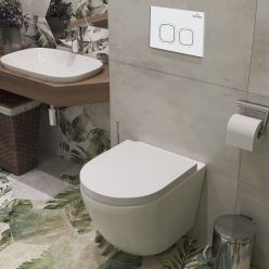 Комплект инсталляции Roxen StounFix Slim 533876 6в1 клавиша белая/хром