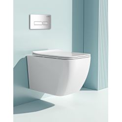 Комплект инсталляции Roxen StounFix Slim 592045 клавиша хром глянцевый