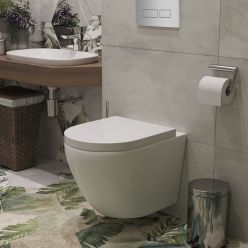 Комплект инсталляции Roxen StounFix Slim 585987 клавиша хром глянцевый