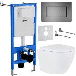 Комплект инсталляции Roxen StounFix Slim 614314 клавиша оружейная сталь