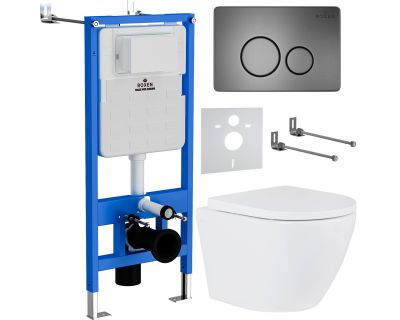 Комплект инсталляции Roxen StounFix Slim 625385 клавиша оружейная сталь