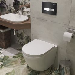 Комплект инсталляции Roxen StounFix Slim 643669 клавиша черная