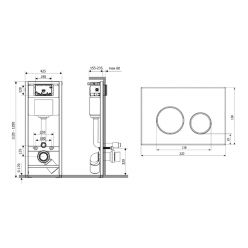 Система инсталляции для подвесного унитаза 5 в 1 Lavinia Boho Relfix 77010041