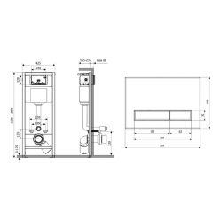 Система инсталляции для подвесного унитаза 5 в 1 Lavinia Boho Relfix 77010051