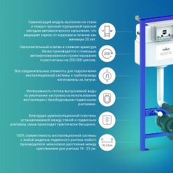 Система инсталляции для подвесного унитаза 5 в 1 Lavinia Boho Relfix 77020052