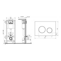 Система инсталляции для подвесного унитаза 5 в 1 Lavinia Boho Relfix 77020070