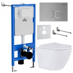 Комплект инсталляции с унитазом Roxen StounFix Slim 524734