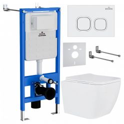 Комплект инсталляции с унитазом Roxen StounFix Slim 534002