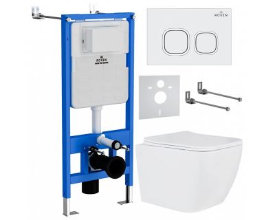 Комплект инсталляции с унитазом Roxen StounFix Slim 534002