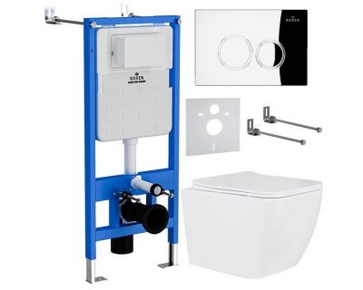 Комплект инсталляции с унитазом Roxen StounFix Slim 513314