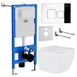 Комплект инсталляции с унитазом Roxen StounFix Slim 550013