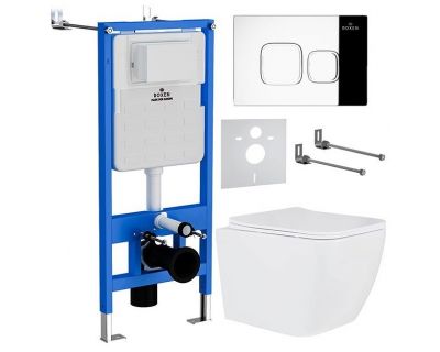 Комплект инсталляции с унитазом Roxen StounFix Slim 550013
