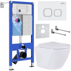 Комплект инсталляции с унитазом Roxen StounFix Dual Fresh 533395