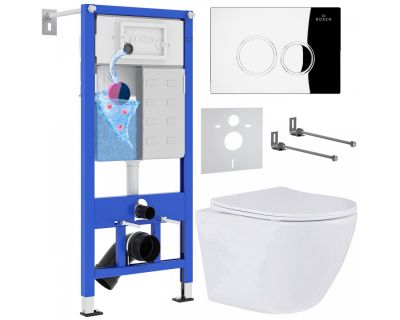 Комплект инсталляции с унитазом Roxen StounFix Dual Fresh 508565