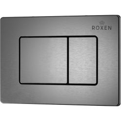 Комплект инсталляции Roxen с унитазом StounFix Slim 616329 клавиша оружейная сталь