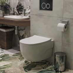 Комплект инсталляции Roxen с унитазом StounFix Slim 507542 клавиша черная