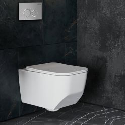 Комплект инсталляции Roxen с унитазом StounFix Slim 532055 6в1 клавиша хром