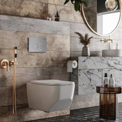 Комплект инсталляции Roxen с унитазом StounFix Slim 532055 6в1 клавиша хром