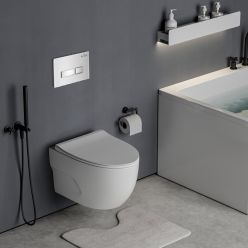 Комплект инсталляции Roxen с унитазом StounFix Slim 636623 белый