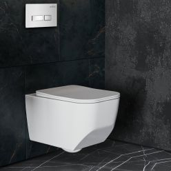 Комплект инсталляции Roxen с унитазом StounFix Slim 639404 белый