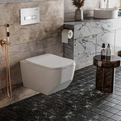 Комплект инсталляции Roxen с унитазом StounFix Slim 639404 белый