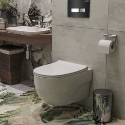 Комплект инсталляции Roxen с унитазом StounFix Slim 646666 клавиша черная