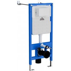 Комплект инсталляции Roxen с унитазом StounFix Slim 962866 клавиша белая