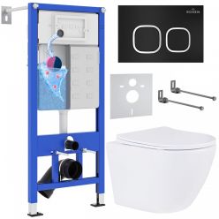 Комплект инсталляции с унитазом Roxen StounFix Dual Fresh 543169