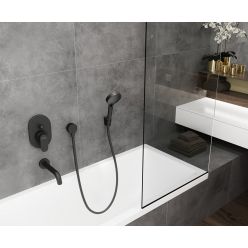 Hansgrohe Vernis Blend Излив на ванну черный матовый 71420670