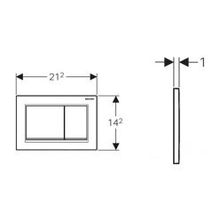 Смывная клавиша Geberit Omega30 115.080.KH.1