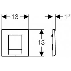 Пневматическая кнопка Geberit Bolero 116.012.21.1  для писсуара