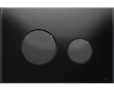Смывная клавиша TECEloop 9240657, стекло черное, клавиши черные