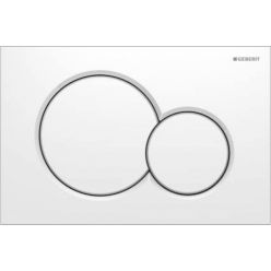 Смывная клавиша Geberit Sigma01 115.770.11.5, двойной смыв белая
