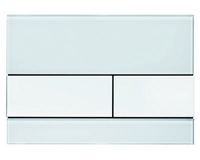 Смывная клавиша TECEsquare 9240800, стекло белое, клавиши белые