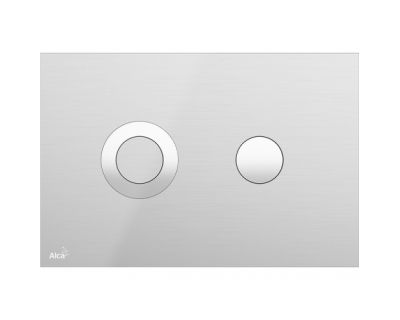 Кнопка смыва AlcaPlast Flat TURN INOX нержавеющая сталь