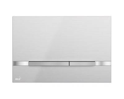 Кнопка смыва AlcaPlast Flat STRIPE INOX нержавеющая сталь