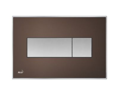 Кнопка смыва AlcaPlast M1373 коричневая
