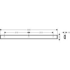 Hansgrohe WallStoris Штанга 50 см белый матовый 27902700