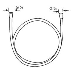 Hansgrohe Isiflex Душевой шланг 160 см черный матовый 28276670