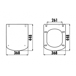 Сиденье для унитаза Creavit Elegant (Duroplast, soft-close)