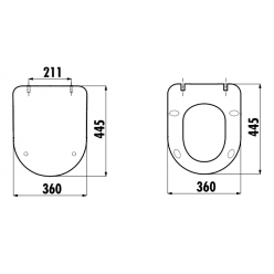 Сиденье для унитаза Creavit Free (Duroplast, soft-close)