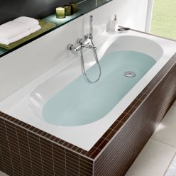 Ванна квариловая Villeroy&Boch Oberon 180x80 UBQ180OBE2V-01 с ножками, без отв, перелива, белая