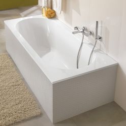 Ванна квариловая Villeroy&Boch Oberon 170x75 UBQ170OBE2V-01 с ножками, без отв, перелива, белая